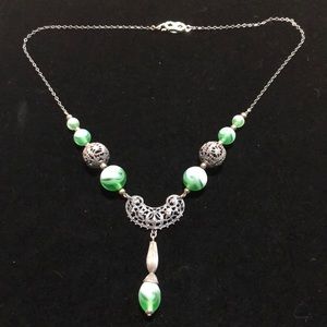 Beautiful Victorian & Italian Glass Necklace